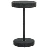 Table de jardin Noir 60,5x106 cm Résine tressée 