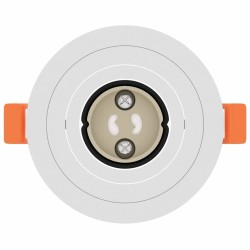 Projecteurs Encastrés 6 pcs Rond GU10 Blanc Ø91 mm 