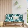 Canapé central de jardin 120x80 cm bois de pin imprégné 