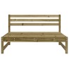 Canapé central de jardin 120x80 cm bois de pin imprégné 