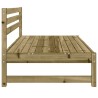 Canapé central de jardin 120x80 cm bois de pin imprégné 