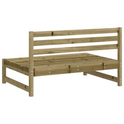 Canapé central de jardin 120x80 cm bois de pin imprégné 