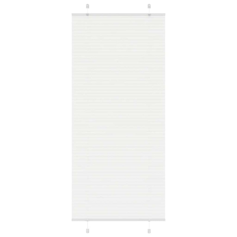 Store plissé blanc 90x200 cm largeur du tissu 89,4 cm polyester 