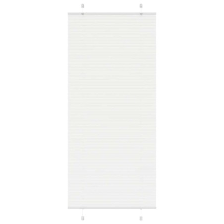 Store plissé blanc 90x200 cm largeur du tissu 89,4 cm polyester 
