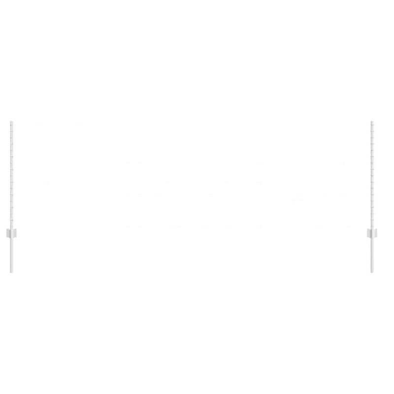Poteaux de clôture , 10 pcs U-Channel, 100 cm en acier galvanisé 