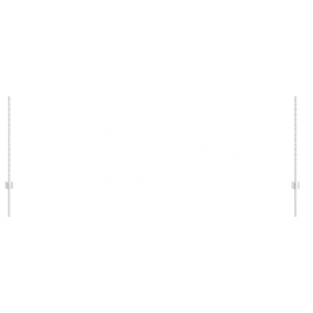 Poteaux de clôture , 10 pcs U-Channel, 100 cm en acier galvanisé 