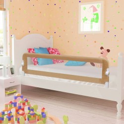 Barrière de lit enfant Taupe 150x42 cm Polyester 