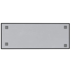 Tableau noir magnétique mural Noir 80x30 cm Verre trempé 