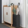 Support d'ombrelle noir - 28x12x41 cm en acier 