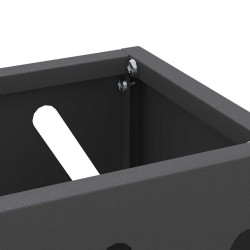 Support d'ombrelle noir - 28x12x41 cm en acier 
