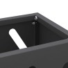 Support d'ombrelle noir - 28x12x41 cm en acier 