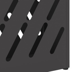 Support d'ombrelle noir - 28x12x41 cm en acier 