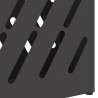 Support d'ombrelle noir - 28x12x41 cm en acier 