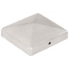 Bouchons de poteau de clôture 6 pcs Métal galvanisé 101x101 mm 