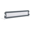 Barrière de sécurité de lit d'enfant Gris 180x42 cm Polyester 