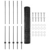 Euro Fence avec 10 U Posts Gris 1,5x10 m Acier 