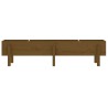 Lit surélevé de jardin marron miel 160x30x38 bois de pin massif 