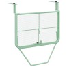 Table suspendue de balcon - Vert menthe, 60x40 cm, acier 