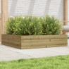 Jardinière 100x100x23 cm bois de pin imprégné 