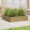 Jardinière 100x100x23 cm bois de pin imprégné 