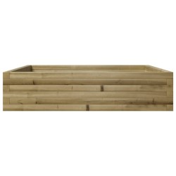 Jardinière 100x100x23 cm bois de pin imprégné 