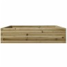 Jardinière 100x100x23 cm bois de pin imprégné 
