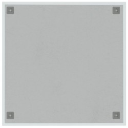 Tableau noir magnétique mural blanc 60x60 cm verre trempé 