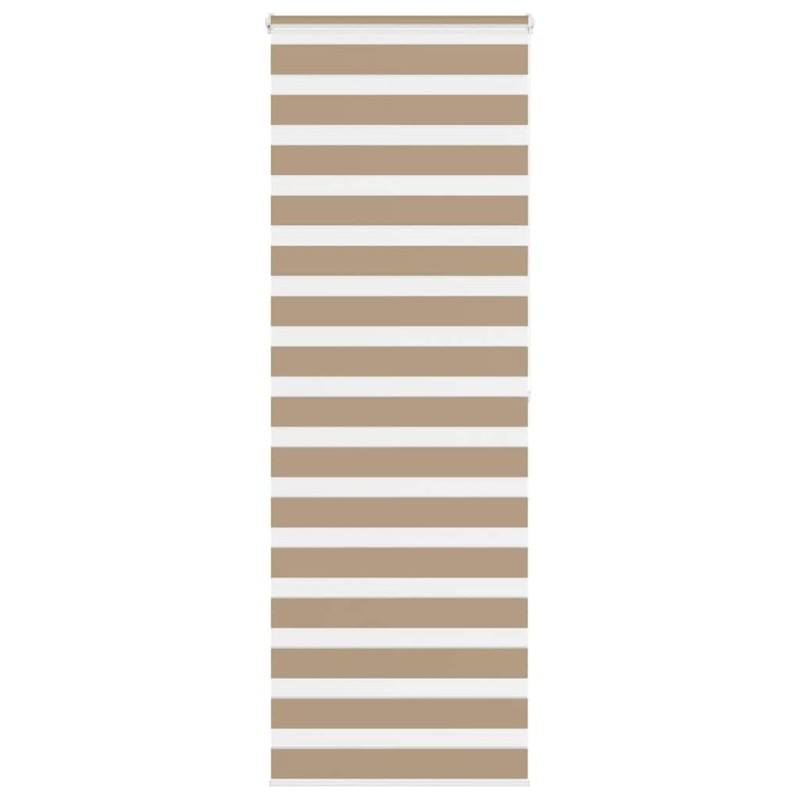 Store zèbre marron sable largeur du tissu 80,9 cm polyester 