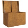 Boîte de Rangement Extérieure Marron 80 x 50.5 x 50 cm 