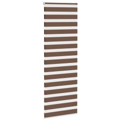 Store zèbre marron 85x200 cm largeur du tissu 80,9 cm polyester 