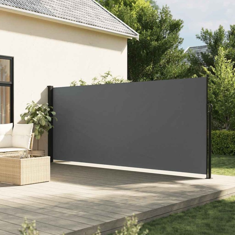 Auvent latéral rétractable anthracite 180x500 cm 