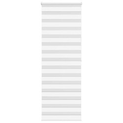 Store zèbre blanc 85x200 cm largeur du tissu 80,9 cm polyester 