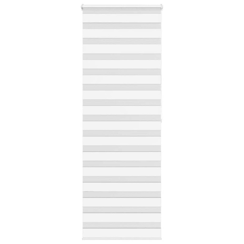 Store zèbre blanc 85x200 cm largeur du tissu 80,9 cm polyester 