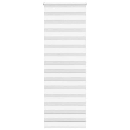 Store zèbre blanc 85x200 cm largeur du tissu 80,9 cm polyester 