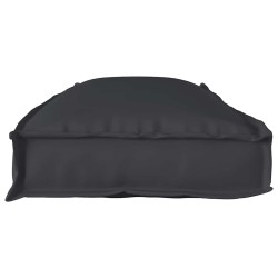 Coussin de palette pour banc noir 110 x 40 x 8 cm Tissu Oxford 