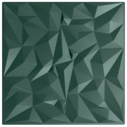 Panneaux muraux 12 pcs vert 50x50 cm XPS 3 m² améthyste 