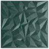 Panneaux muraux 12 pcs vert 50x50 cm XPS 3 m² améthyste 