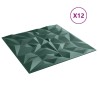 Panneaux muraux 12 pcs vert 50x50 cm XPS 3 m² améthyste 
