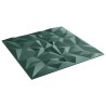 Panneaux muraux 12 pcs vert 50x50 cm XPS 3 m² améthyste 
