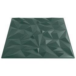 Panneaux muraux 12 pcs vert 50x50 cm XPS 3 m² améthyste 