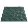 Panneaux muraux 12 pcs vert 50x50 cm XPS 3 m² améthyste 