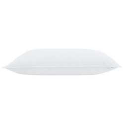 Oreiller avec oreiller Blanc 40 x 80 cm 130gsm 100% coton 