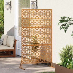 Écran de confidentialité 100x50x180 cm en acier corten 