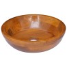Lavabo Bois de teck massif Φ40x10 cm 
