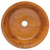 Lavabo Bois de teck massif Φ40x10 cm 