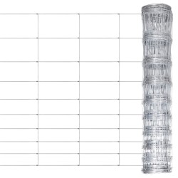 Clôture de jardin Acier galvanisé 50x1,2 m Argenté 