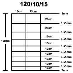 Clôture de jardin Acier galvanisé 50x1,2 m Argenté 