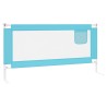 Barrière de sécurité de lit d'enfant Bleu 180x25 cm Tissu 