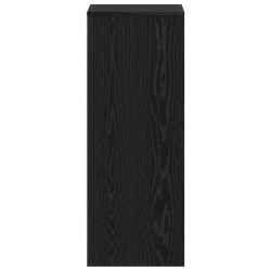 Meuble à chaussures Chêne noir 60x35x92 cm en bois d'ingénierie 
