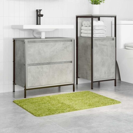 Tapis de bain Rectangulaire Vert 60x90 cm Polypropylène Antidérapant 